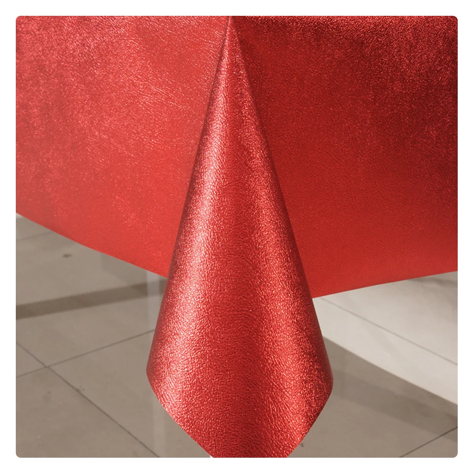 Custom high quality Table Cloth Cover Waterproof Oilproof Pvc Plastic Emboss Printed Tablecloth for Events