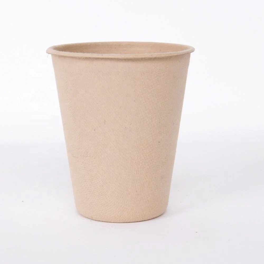 Printing disposable degradable sugar cane pulp paper coffee cups