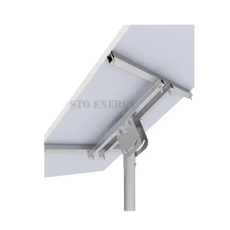 Customized double solar panel pole mount PV solar rack energy solar pole mount adjustable ground mount solar