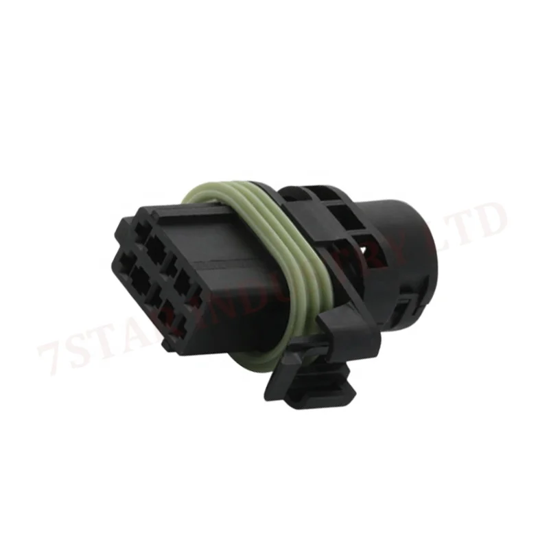 Auto 6 pin auto sealed wire harness connector with terminals 15cm wires made in China DJ7068B-6-21