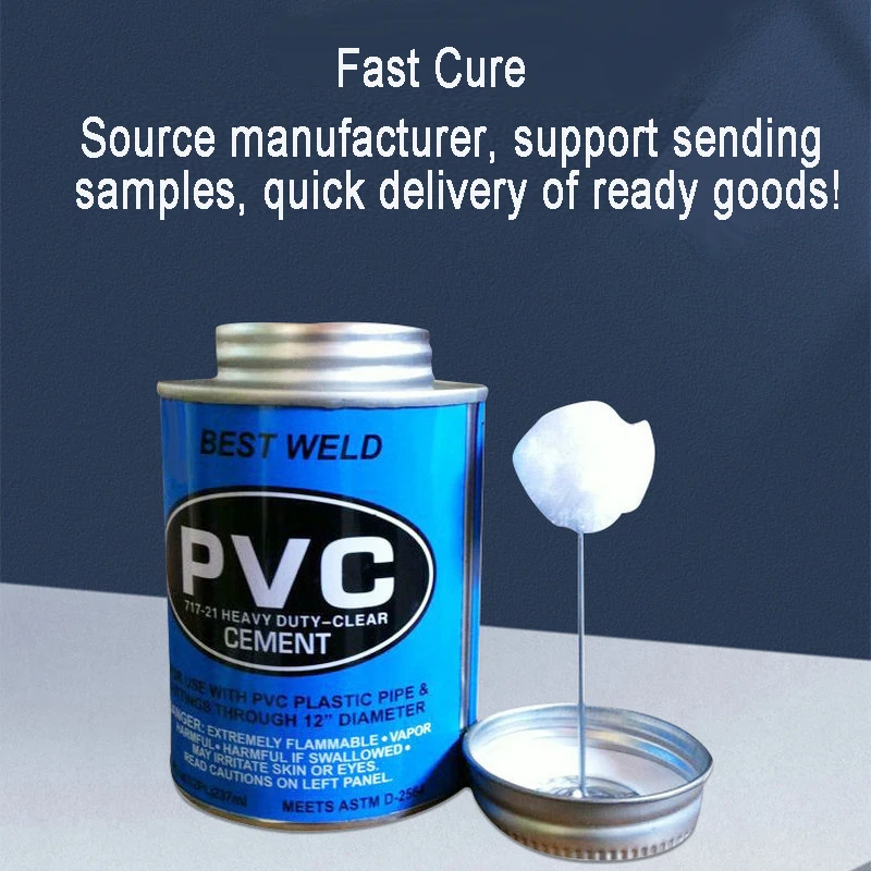 High Quality Water Based PVC Pipe Adhesive  UPVC Glue Pipe Adhesive for PVC Pipe Fitting