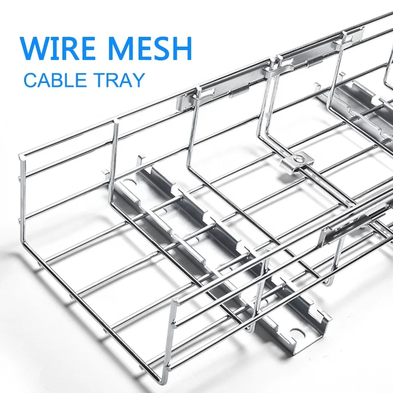 Boxun Yuncheng HDG ZP GI PG Wire Mesh Cable Tray Canasta Para construction