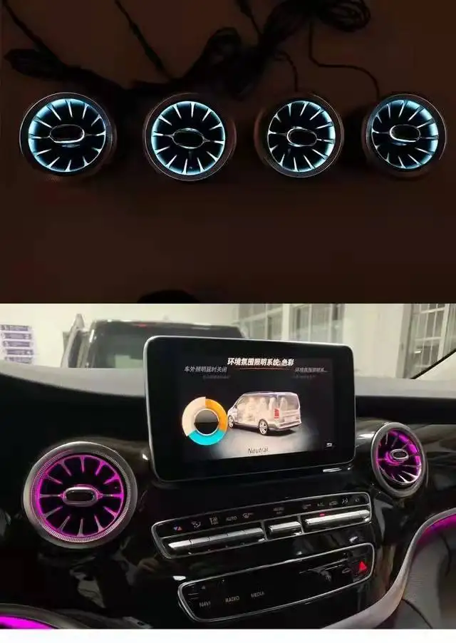 New Design Car Ceiling Air Outlet Double Turbine Outlet For W447 /v Class / Vito /metris