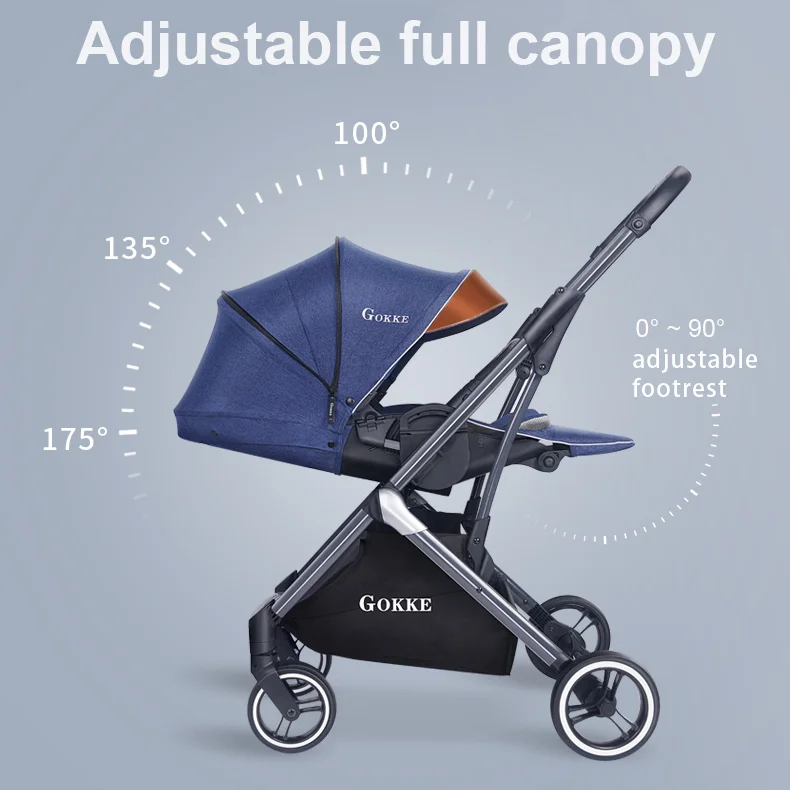 Baby Products Online 2020 Luxury Linen Fabric Luxury Baby Pram Buggy for Infant