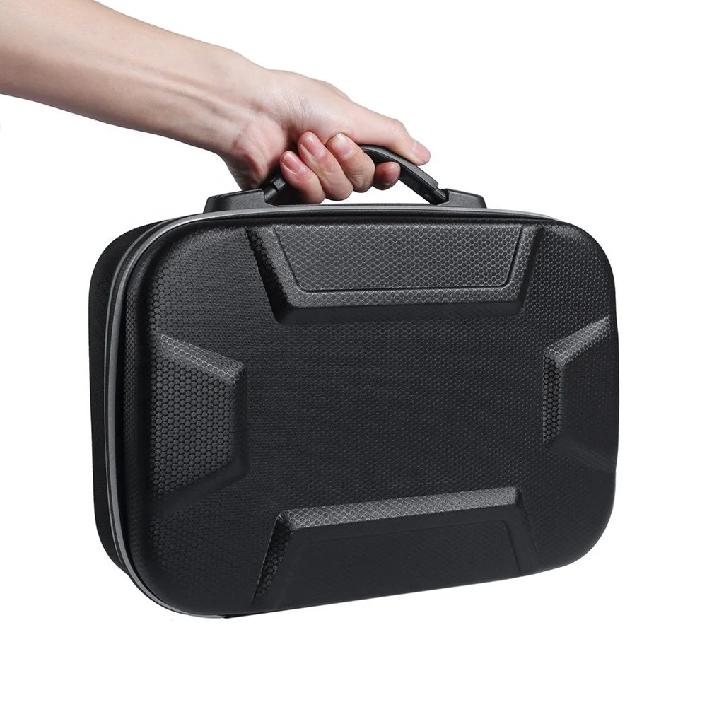 Hard EVA Carrying Case for UAV Quadcopter Drone Remote Controller and Fly Carry Bag Protective Box with Reflective Tape