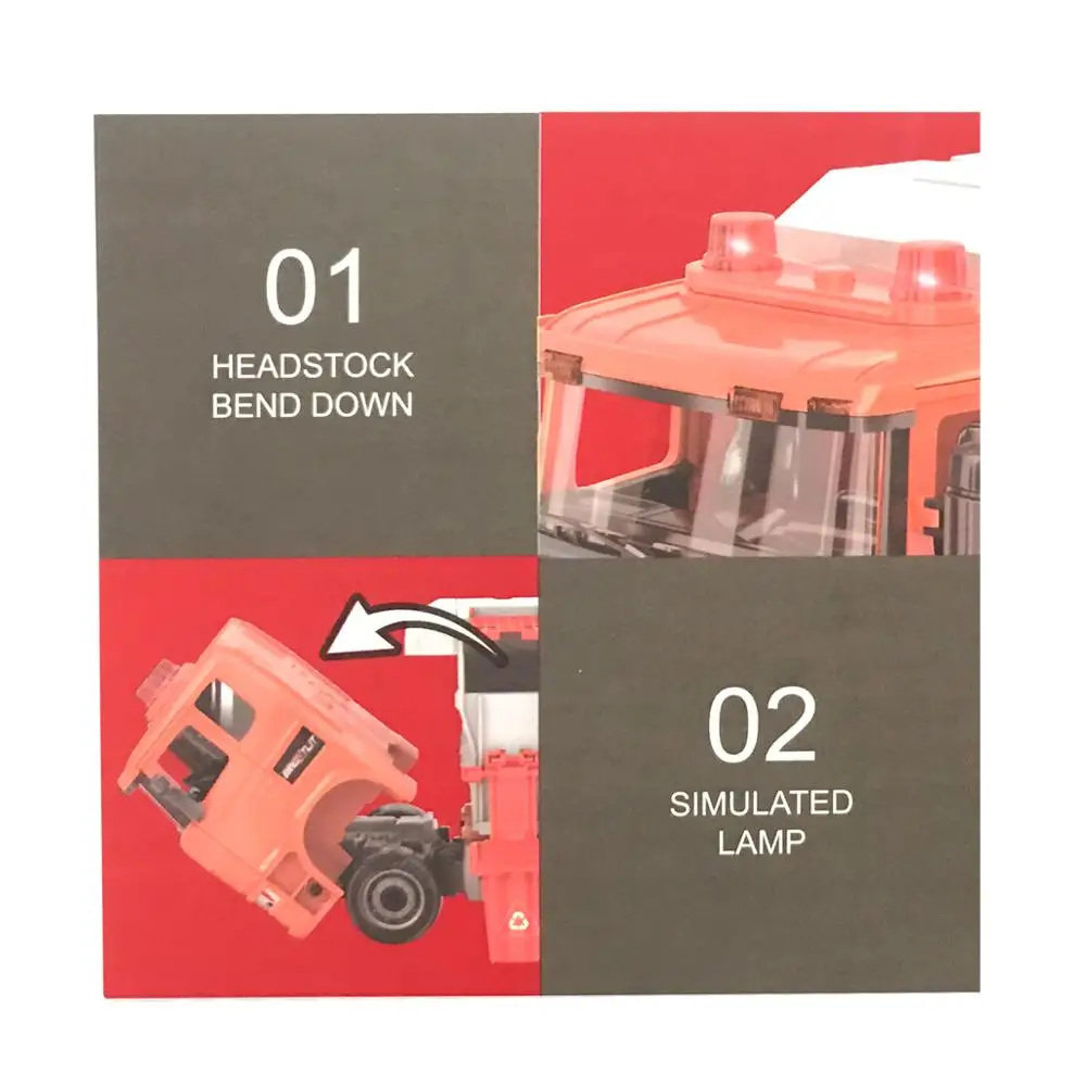 DIY toy whole sale Assembly Truck 109pcs Environmental Protection Vehicles with music lighting intelligent Toys For Kids Gift