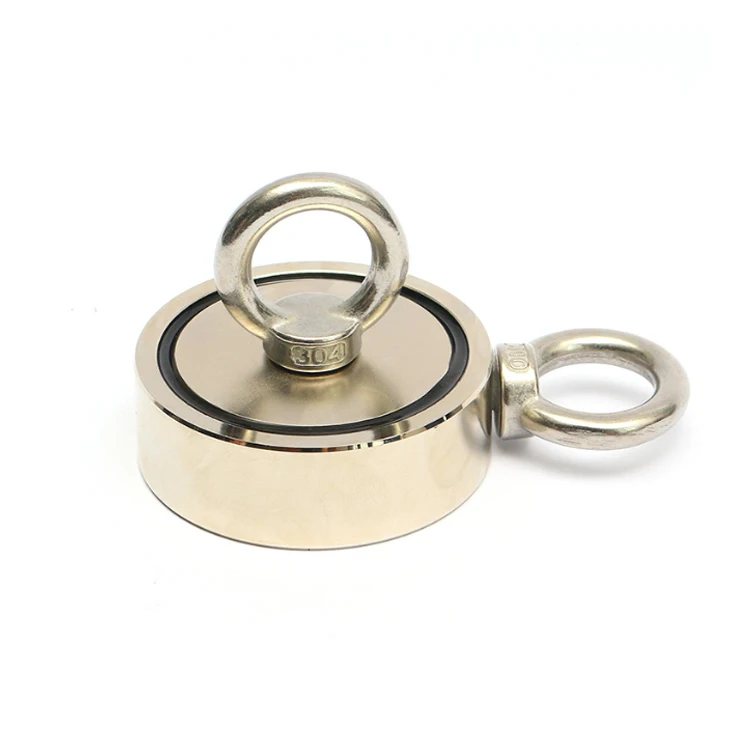 500lbs Pull Force Strong Neodymium Fishing Magnet Set With Rope&Grappling Hook For Retrieving&Salvage&Treasure Hunting in River