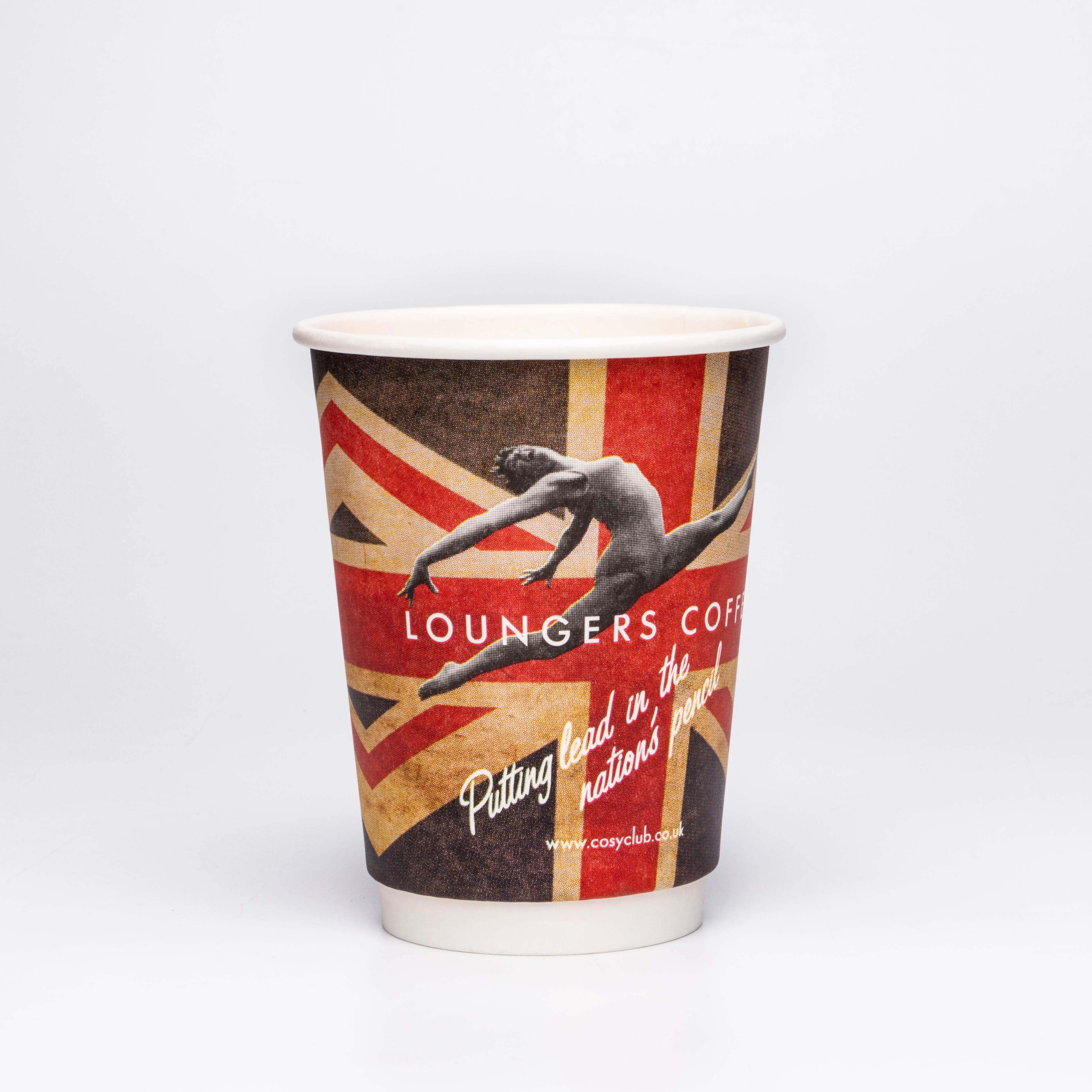 Carton cool custom disposable environmentally friendly double wall with lid to take away paper cup hot drink