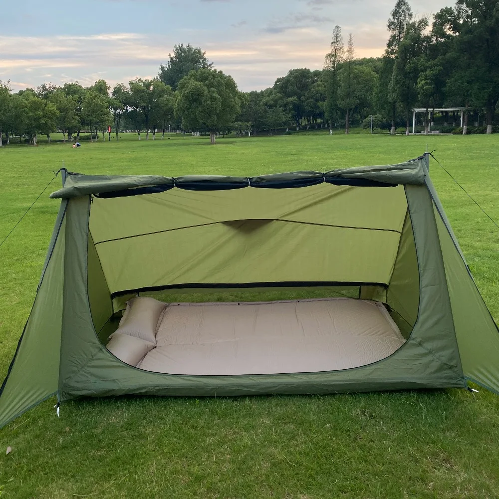 Outdoor 2-person air mattress Ultralight Sleeping mat Air mattress with pillow camping mat