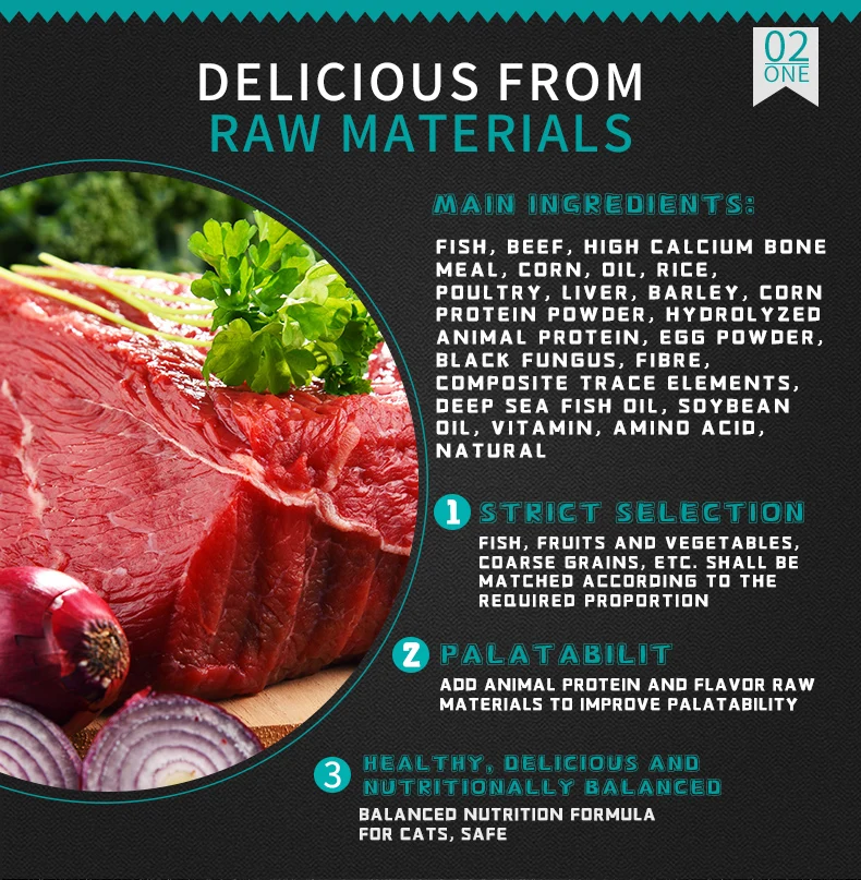 Oem Cat Food Factory High Nutrition Star Shape Multiple Flavors Bulk Dry Cat Food Can Mix Freeze-dried Chicken