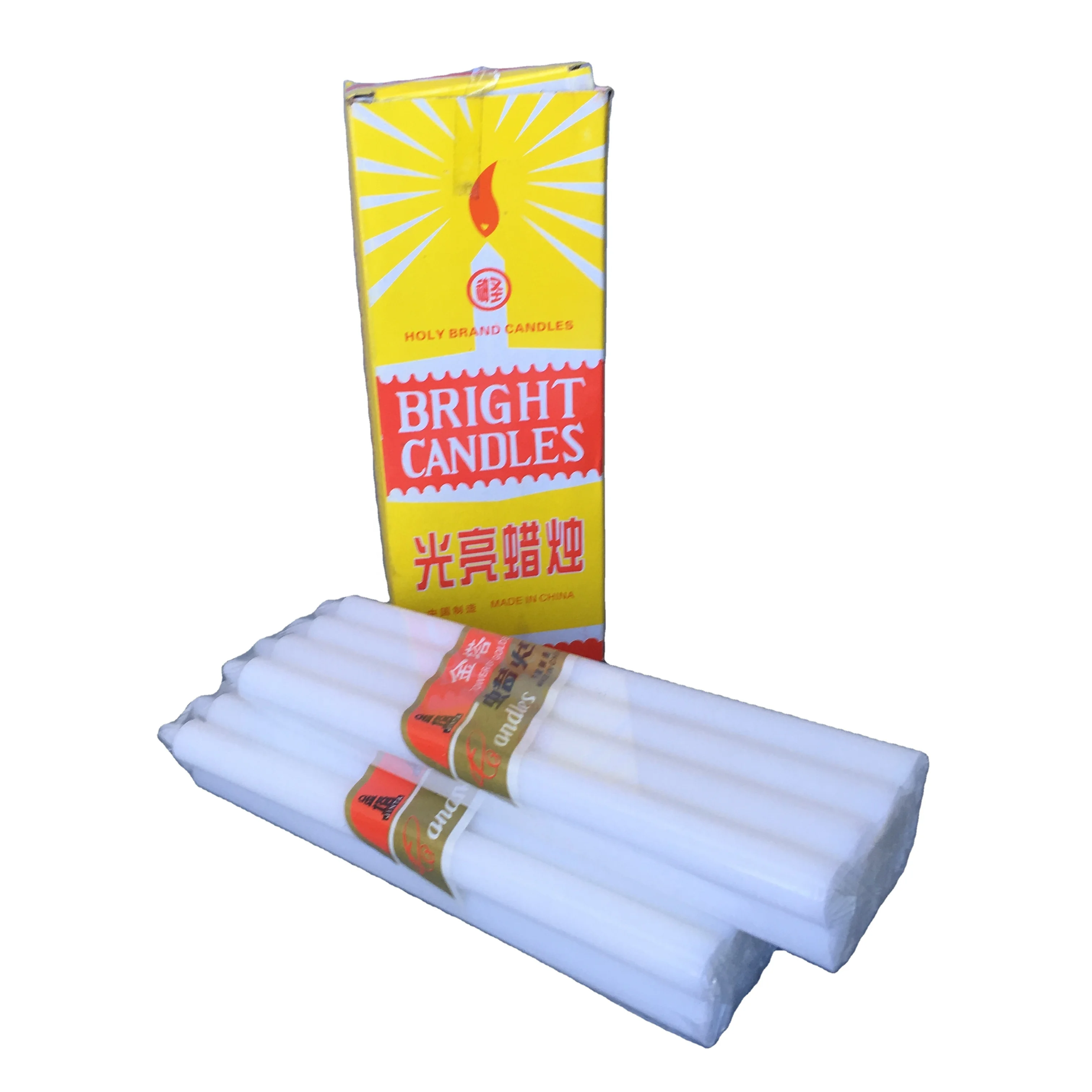 Cheap price white candle wax stick candles to Ghana