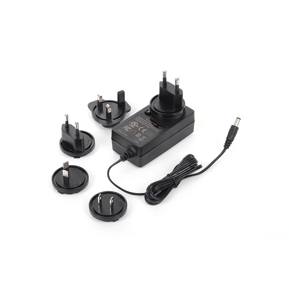 
Input 100 To 240vac Interchangeable Power Adapter 12v 