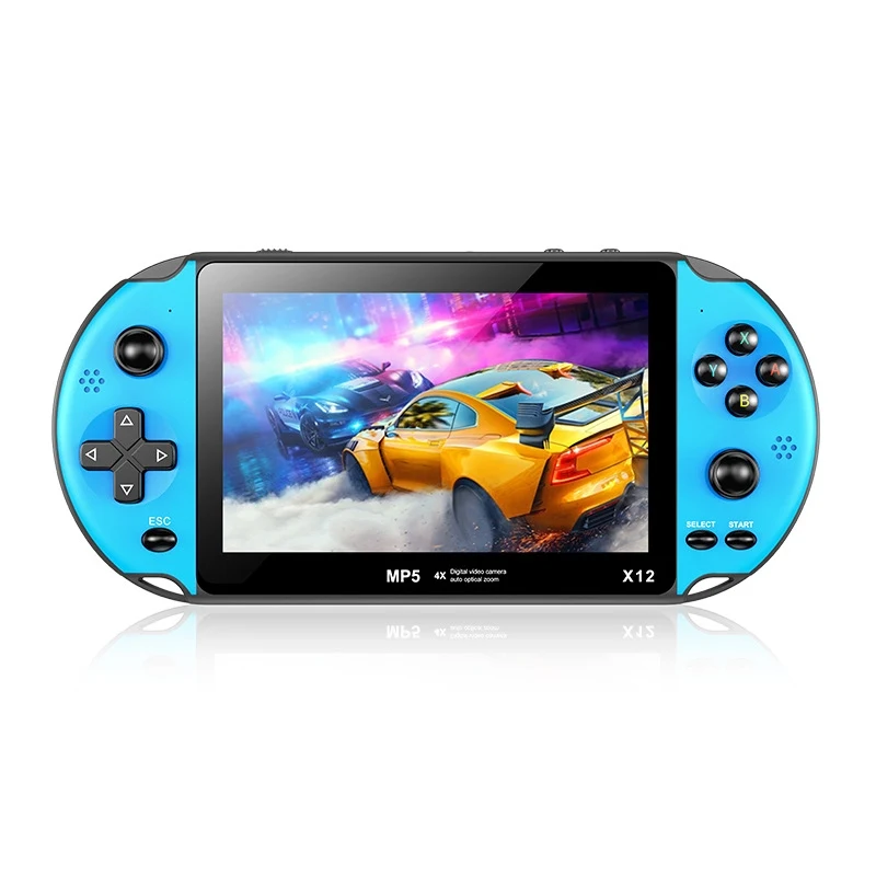 Cheap X12 Big Screen 5.1 inch handheld game player built games Video Game Consoles for PSP kids gift
