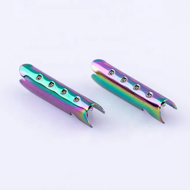 
 Пользовательские многоцветные матовые резиновые/блестящие окрашенные металлические наконечники шнура для струн  