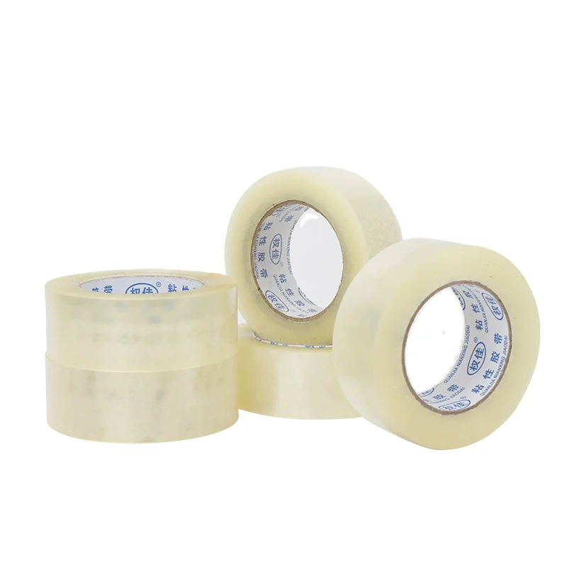Jumbo Roll No Noise Rubber Base Adhesive Carton Joining Color Custom Private Logo Printed Clear Opp Bopp Packing Tape