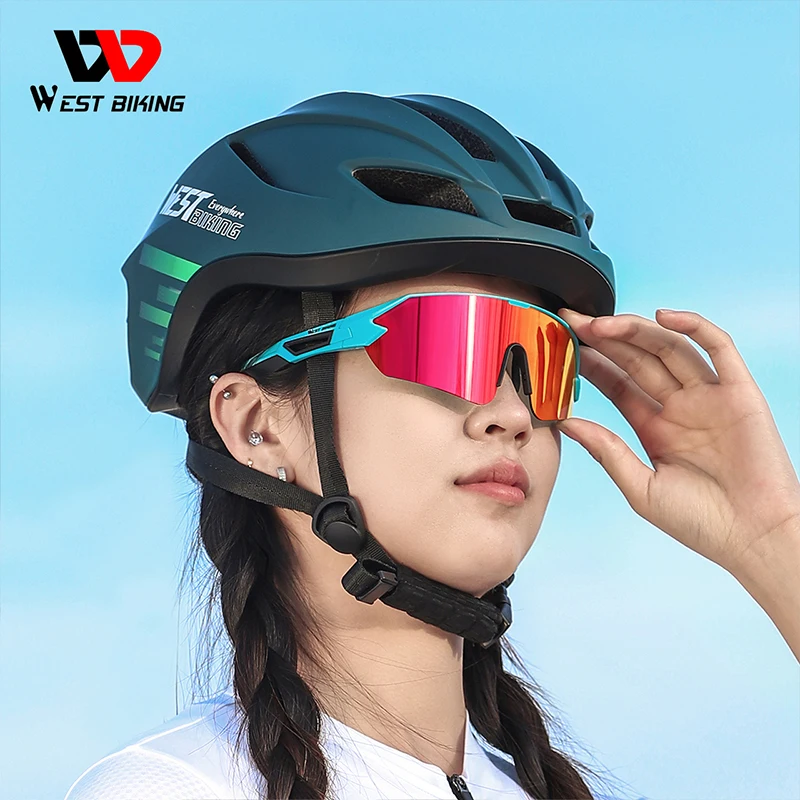 WEST BIKING Bicycle Cycling Running Fishing Outdoor Sports Photochromic Polarized Glasses UV Protection PC Lens Sunglasses