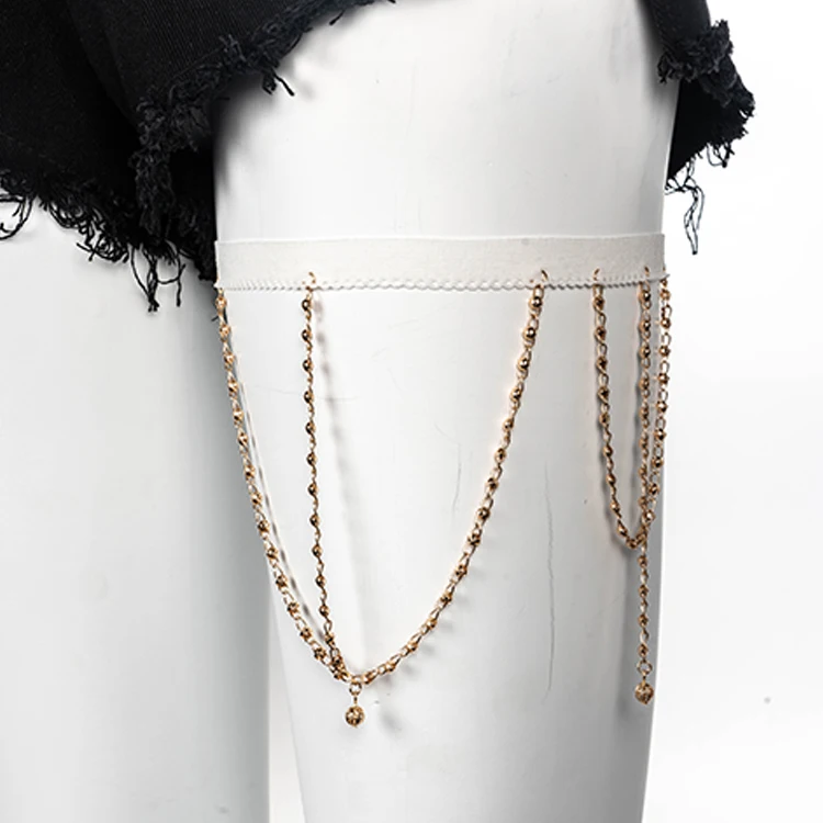 Wholesale Beach Fashion Jewelry Display Gold Color Leg Chain For Women Sexy Body Chains Accessories