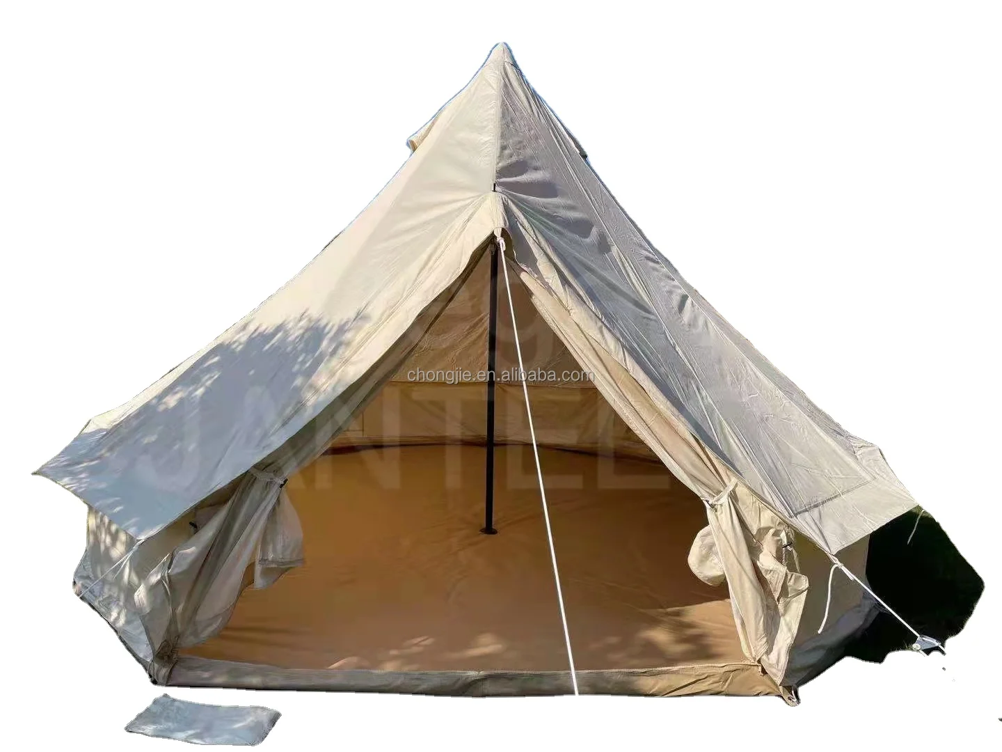 Glamping Outdoor 4 Season Large Cotton Tent Camping Hiking Products Canvas Bell Tent
