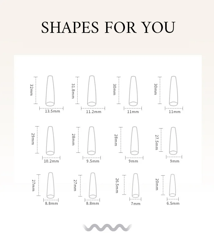 Succsion Hot Sale High Quality Ballerina Gray Marble Long Luxury Press on Nails 24PCS Fake Nails for Nail Beauty