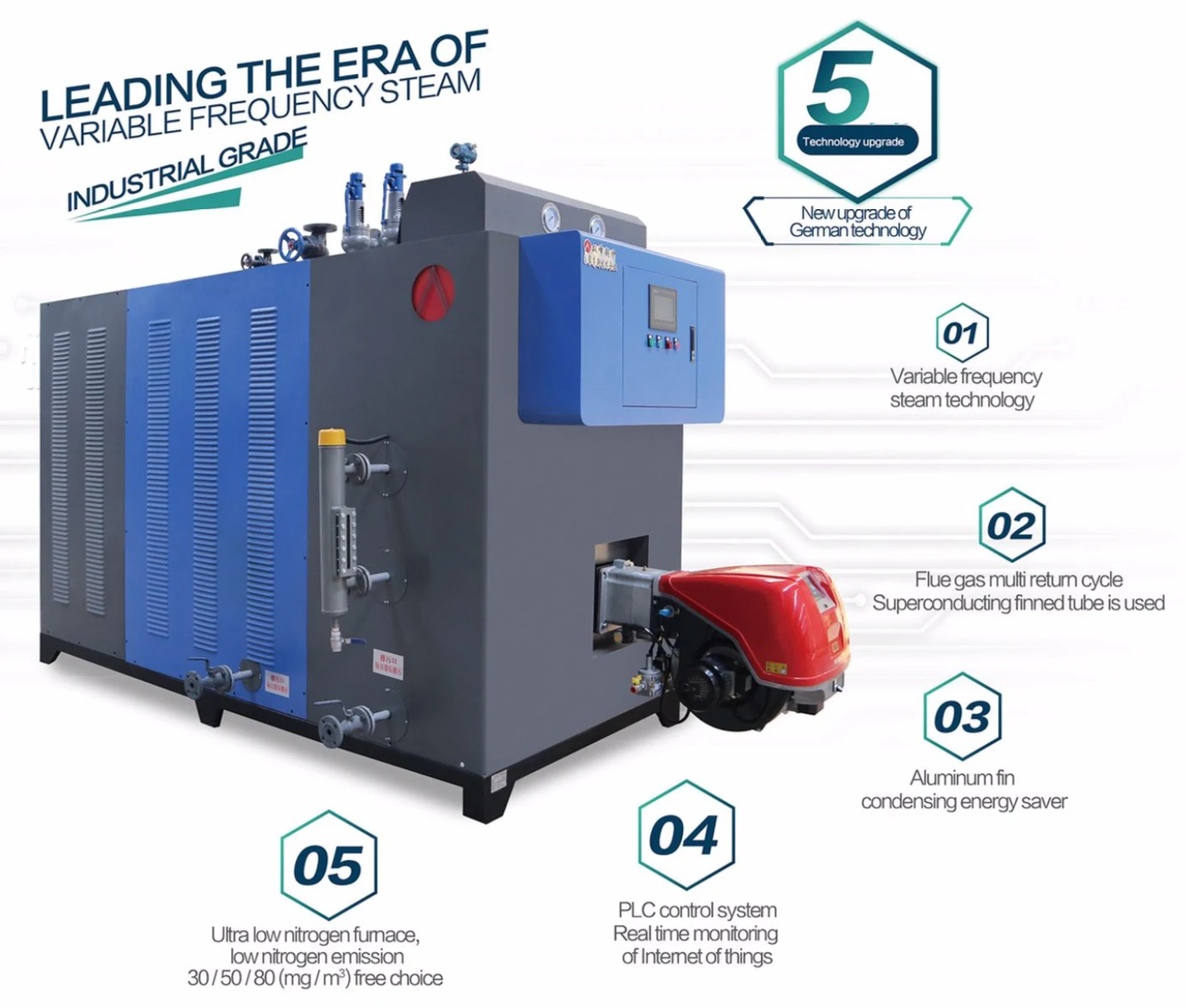 SZS double drum water tube 0.5 ton gas oil fired steam boiler