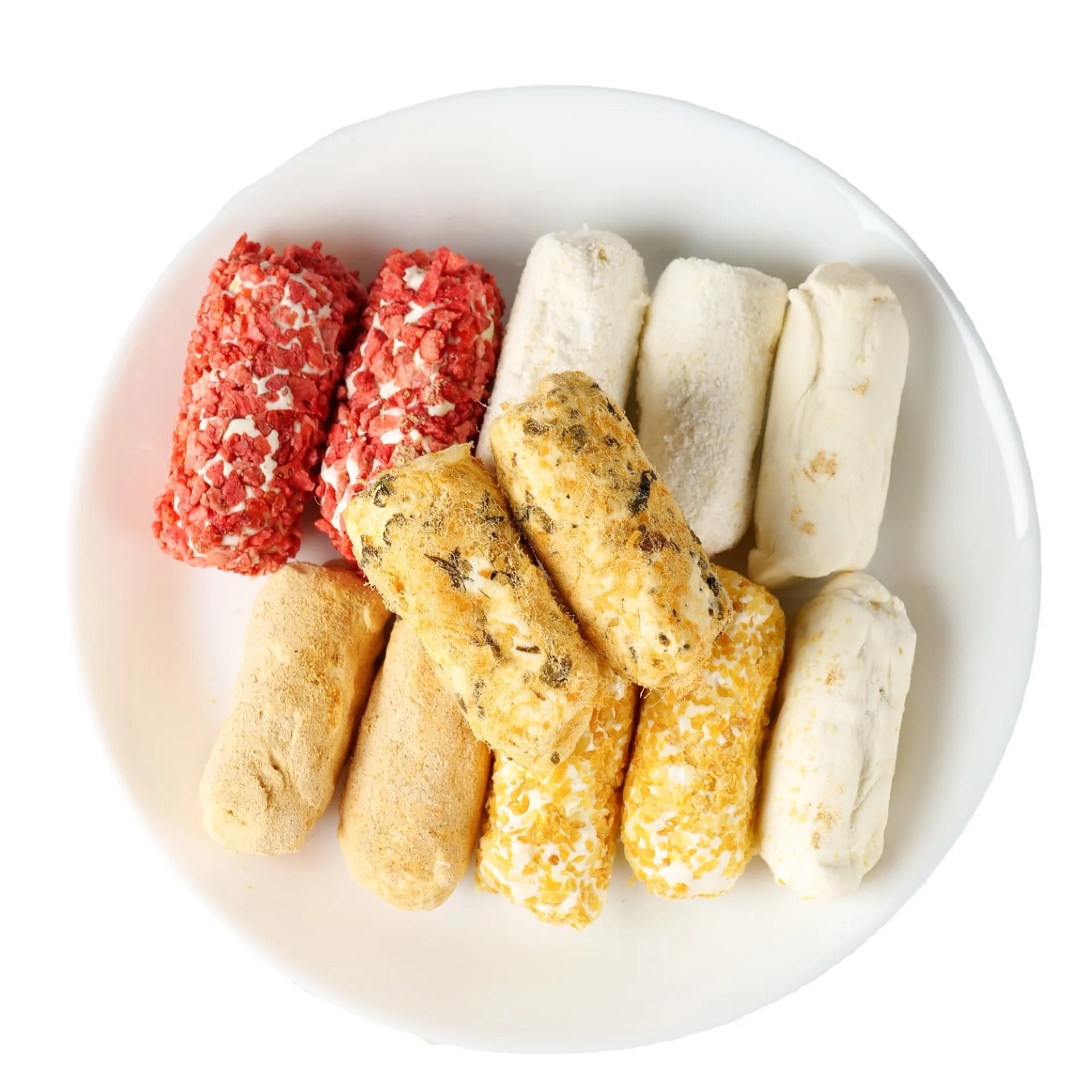 Pastry Rolling Cookies With Pork Floss Mango Coconut