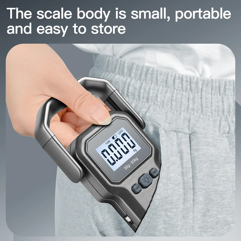 LCD Portable Hanging Travel Scale Electronic Luggage Scale Weight Digital Fish Scale