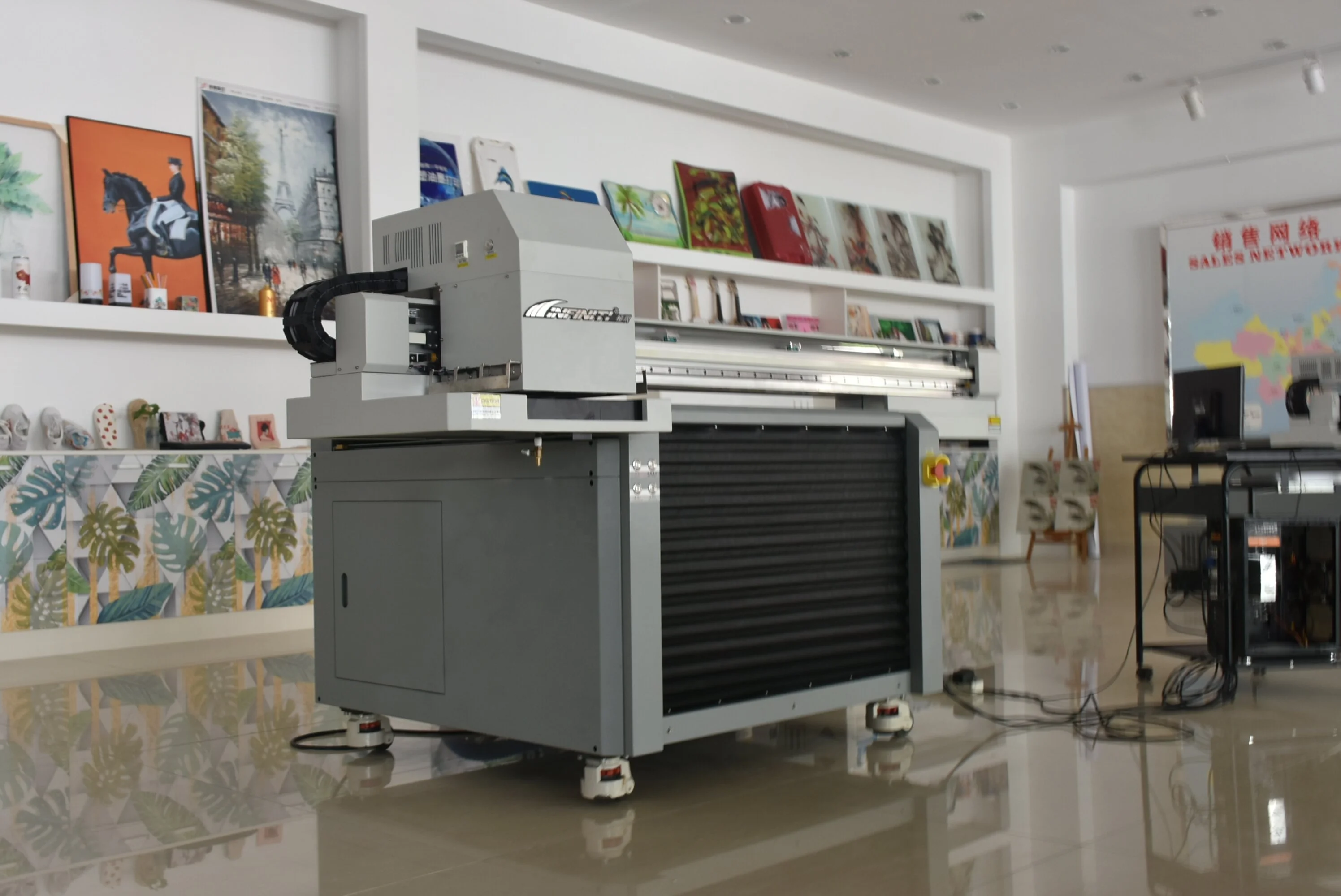 Challenger FY-9060T small size 6090 flatbed printer customized rotary printing machine cylinder bottle printing UV machine