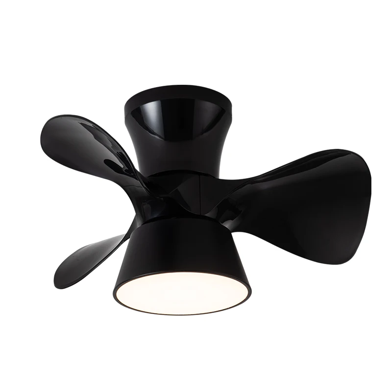 Decorative children room 55CM mini modern DC remote control led ceiling fans light