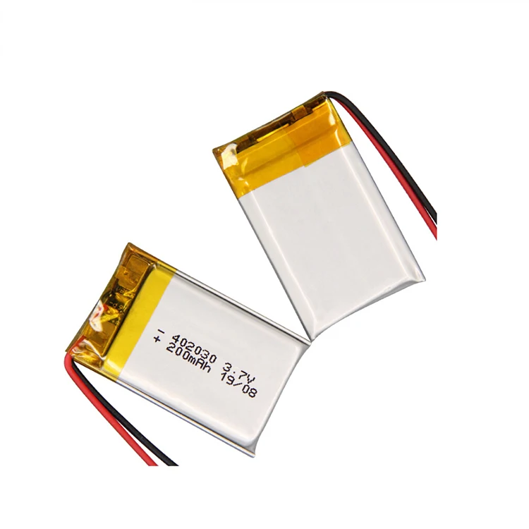 Перезаряжаемый 3 7 v 200mAh полимерный литий-ионный аккумулятор 042030