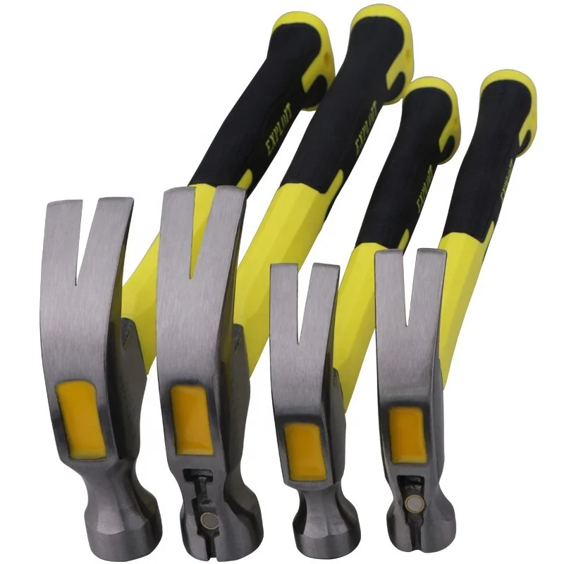 Professional Multi Function Heavy Duty Hand Tool High Carbon Steel Portable Construction Claw Hammer with TPR handle