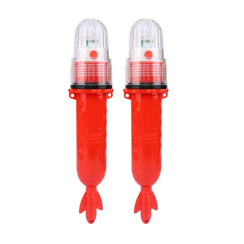 Wholesale customization Waterproof 3V Torpedo strobe Float Led Fish Underwater Night  Fishing Net Signal Light