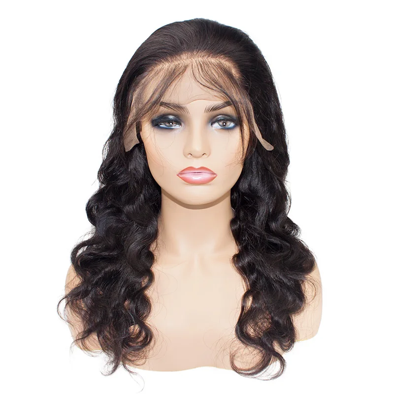
Morein Guangzhou Human Hair Vendor Natural Black 13*6inch Lace Front Wig with Baby Hair 