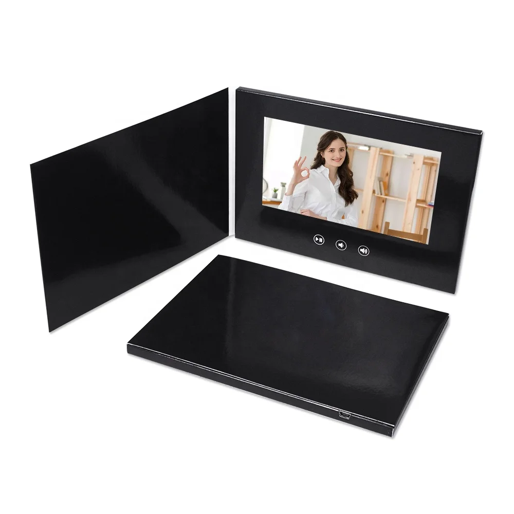 Wholesale Custom A5 7 inch Digital LCD HD Screen Video Booklet Brochure Card for Advertisement Business