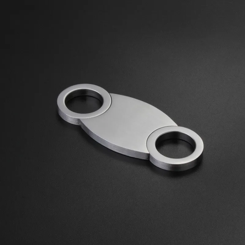 high quality stainless steel cigar cutter O shape double blade cigar cutter