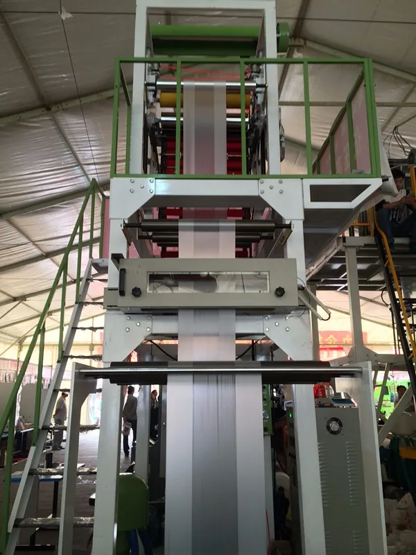 SJ-B HDPE LDPE PE высокоскоростная автоматическая пластиковая пленка дуя машина