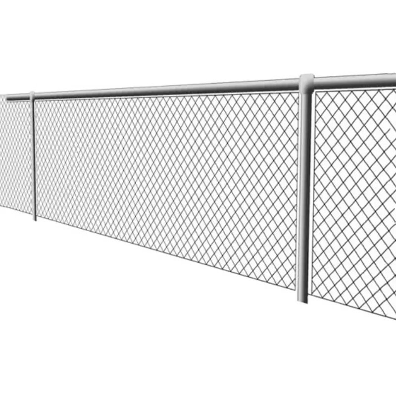 Cheap Galvanized Foot Chain Link Fence Iron Round or Square Post Are Oth Available Metal Galvanized Wire Customized Color