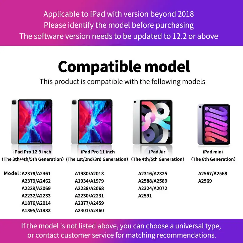 Wholesale New automatically wireless charging active stylus pen with attached magnetically to compatible  iPad