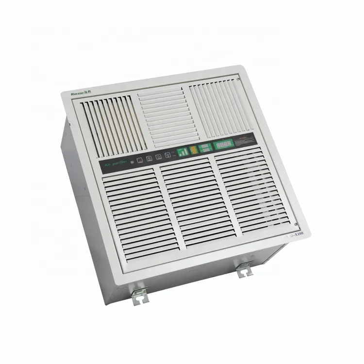 Ceiling Reusable Deodorization Machine ESP Air Purifier Remove Ammonia Odor Remote Control for Toilet HVAC Pet Mall Hotel