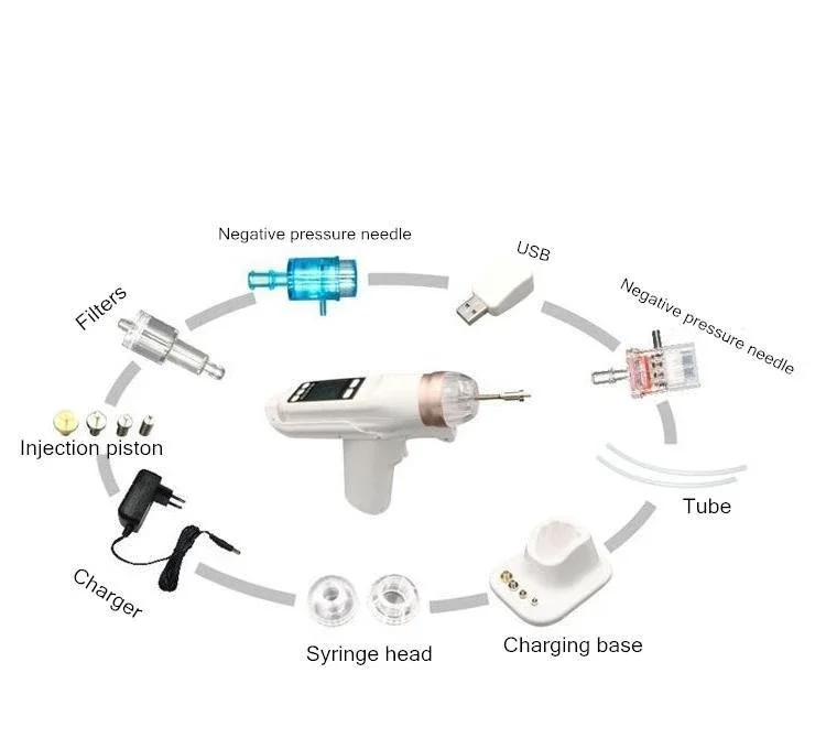 Лучшая портативная мезотерапевтическая машина без игл для омоложения кожи и отбеливания лица