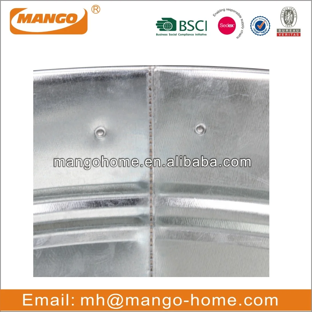 Metal Iron Beer And Beverage Tub Ice Bucket With Handle