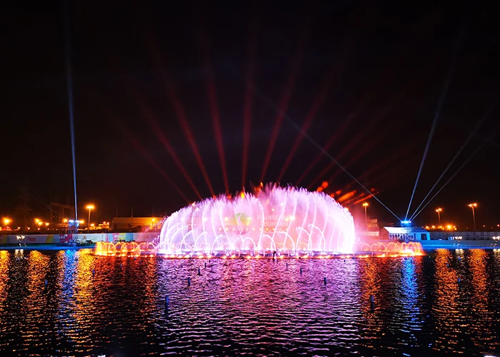 Saudi Arabia Riyadh Season Water Show Project Outdoor Large Pool Musical Dancing Fountain