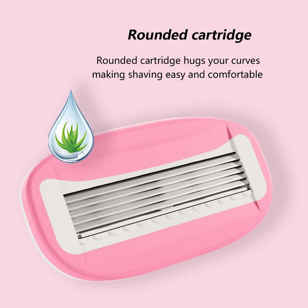 Female Hair Removal Razor Facial & Body Shaving Razors for Women Shave Kit