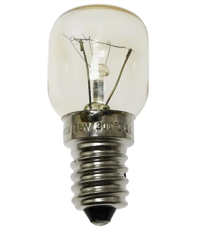 T22 T25 Oven lamp 300degree 220-240V 25W E14 Clear OVEN BULB WITH CE ROHS