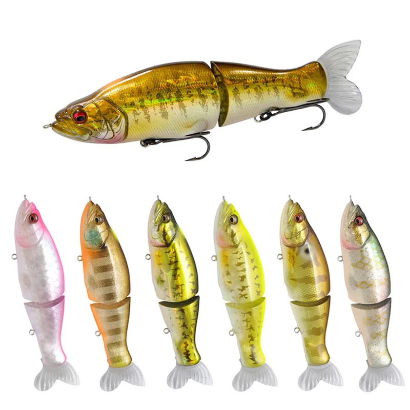1PCS Wobblers Articulated Fishing Lures Crankbait Swimbait 2 Segment 28g Artificial Soft Tail Fishing Tackle Wholesale