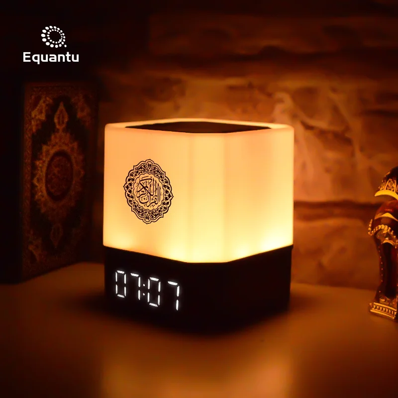Muslim gift led light lamp full quran download for reading suppliers quran muslim clock mp3 player speaker