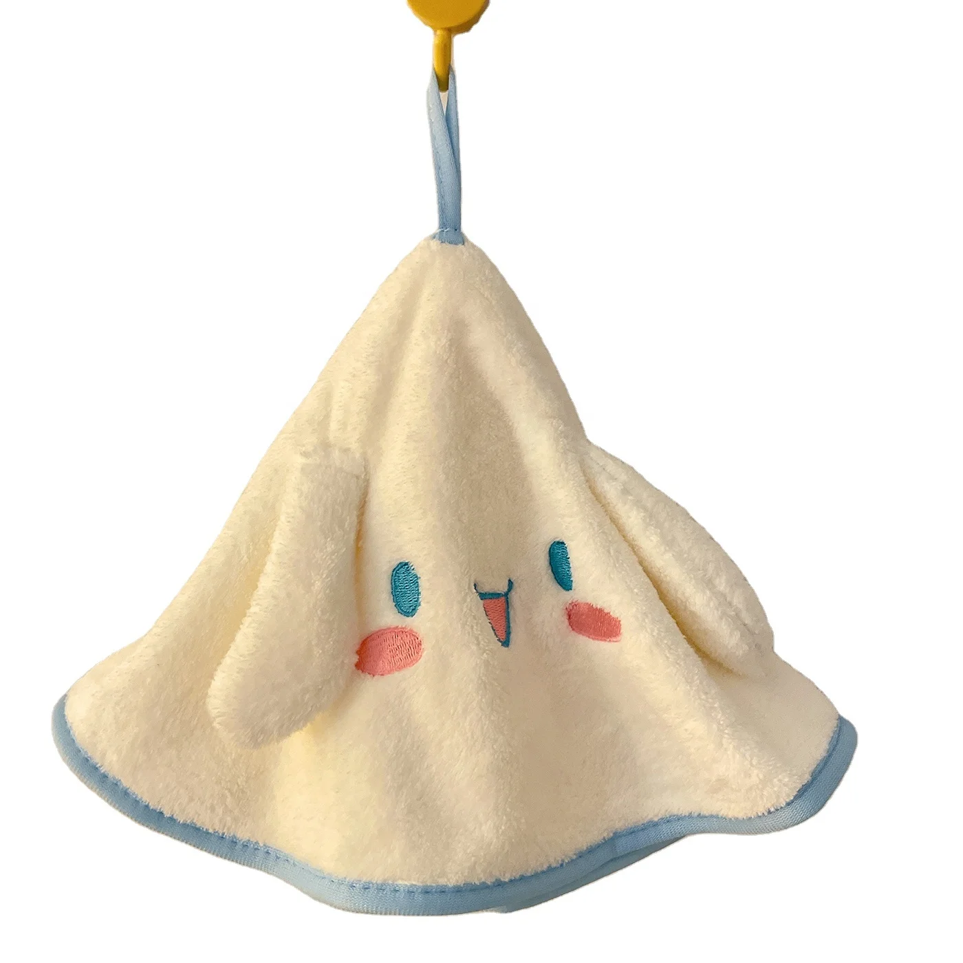 Naughty clouds umbrella shape coral towel hand towel with strong water absorption and fast dry kitchen towel for girls