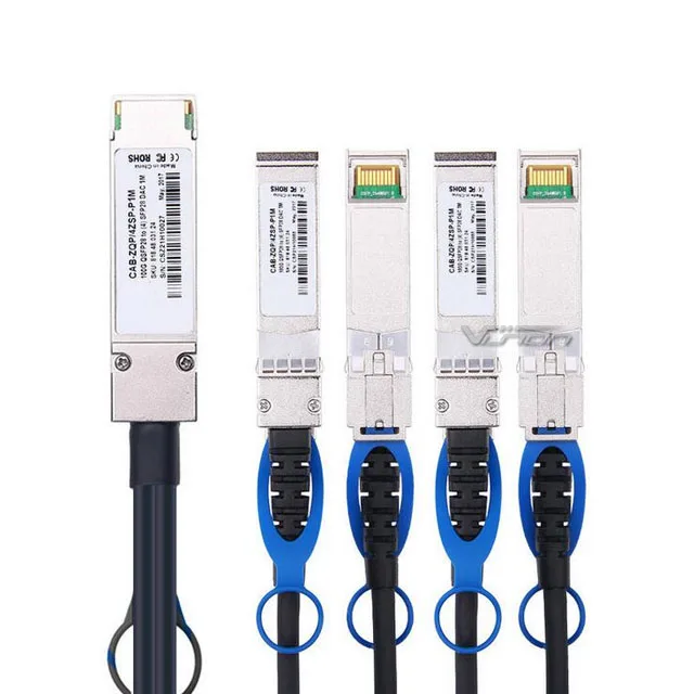 2 м QSFP-4SFP25G-CU2M Cisc0 совместимый 100G QSFP28 до 4x25G SFP28 кабель