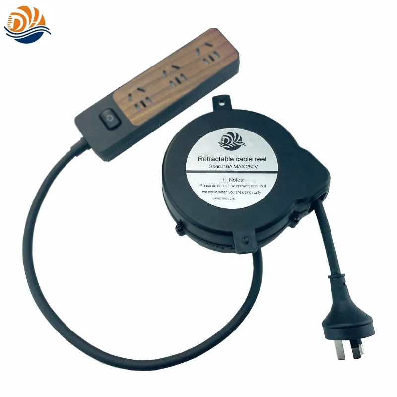 Австралийская вилка, 3 ядра, 1, 0 мм2, удлинитель для кабеля питания, пружинные выдвижные катушки для электрического шнура