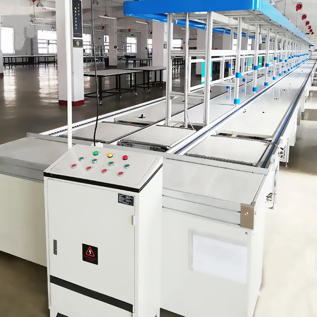 Pallet Conveyor System Motorized Roller Conveyor Electric Motorcycle Assembly Line Slat Chain Conveyor