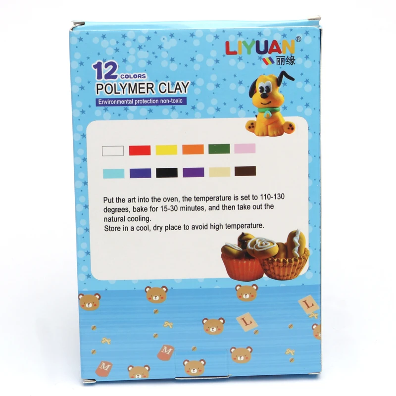 New Paper Box 12 Colors 20g Kids Educational Toys Polymer Clay